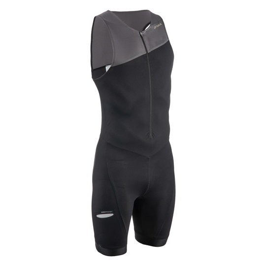 Men's Short-distance Triathlon Trisuit - Black/grey