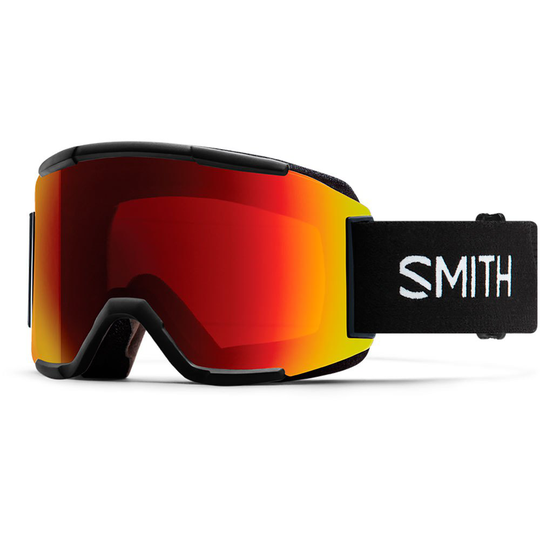 Smith Squad Ski Goggles Black Chromapop Photochromic Red Flash/CAT2-3