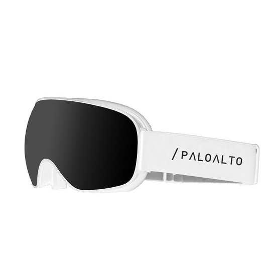 Paloalto Everest Ski Goggles White,Black Smoke / Spherical / Anti Fog / Anti Scratch