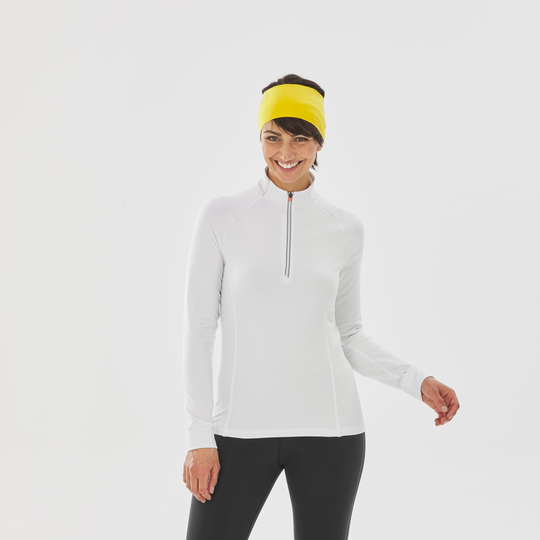 Women's Long-sleeved Warm T-shirt - Xc S Ts 100 - White