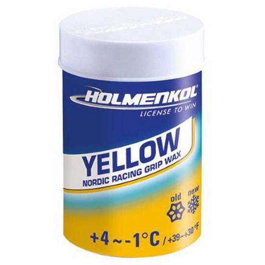 Holmenkol Grip yellow +4°c/-1°c Wax 45 G Yellow