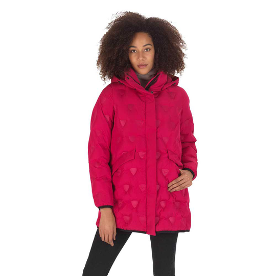 Rossignol Welded Quilt Shield Long Jacket Pink XS Woman