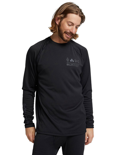 Burton ak Helium Crew Base Layer Top true black