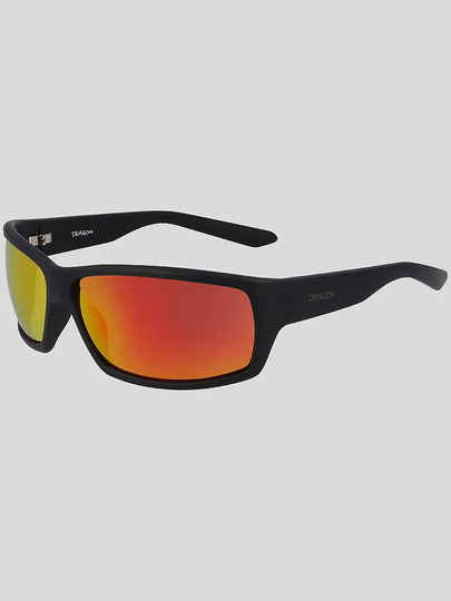 Dragon Ventura XL Ion Matte Black Sunglasses orange ion