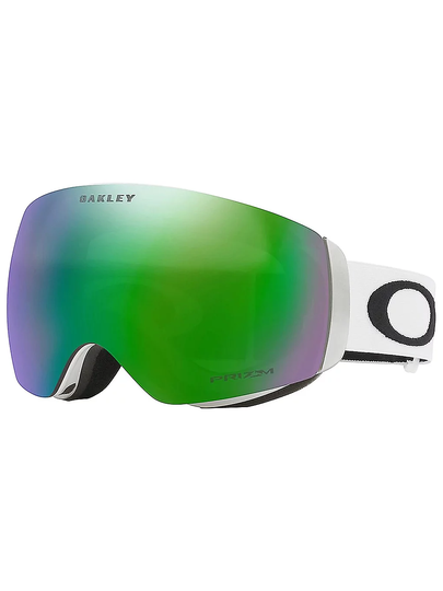 Oakley Flight Deck XM Matte White Goggle prizm jade iridium