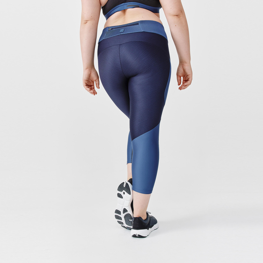 Women's Short Breathable Running Leggings Dry+ Feel - Blue