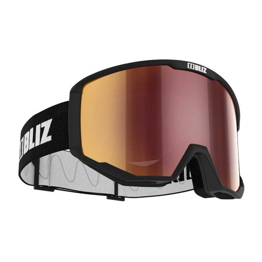 Bliz Spark Ski Goggles Golden Brown With Red Multicoating/CAT3