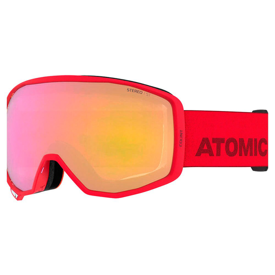 Atomic Count Stereo Ski Goggles Silver Pink / Yellow Stereo/CAT1
