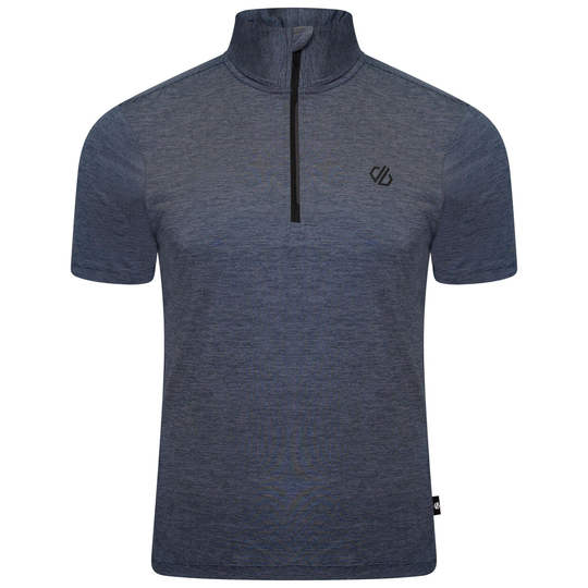 Pedal It Out Men's Cycling 1/2 Zip Short Sleeve T-shirt - Orion Grey Marl