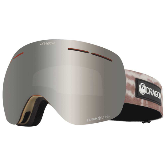 Dragon Alliance X1s Bonus Ski Goggles Golden Lumalens Silver Ion/CAT3+Amber/CAT2
