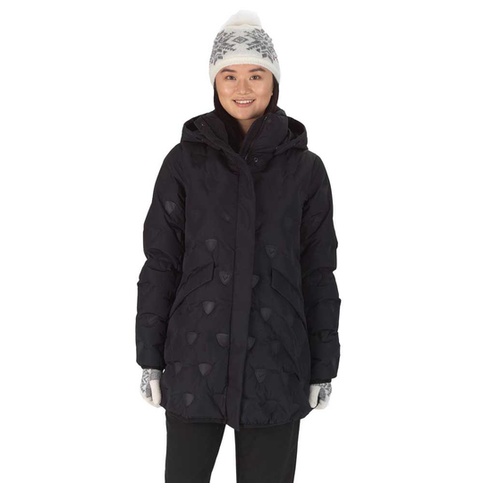 Rossignol Welded Quilt Shield Long Jacket Grey XS Woman