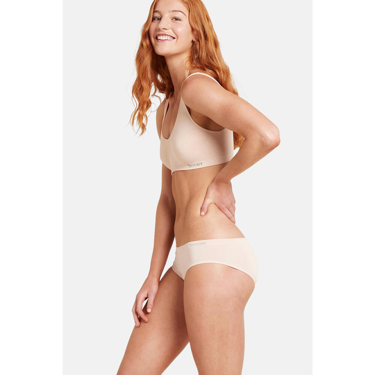 Boody Organic Bamboo 2-pack Hipster Bikini Womens, Underwear Nude 0