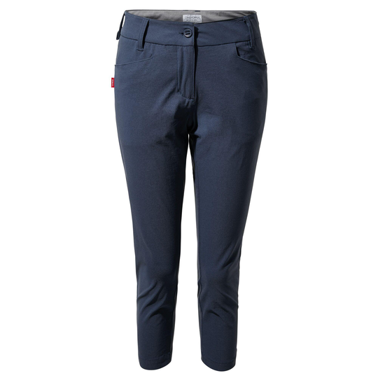 Womens/ladies Nosilife Clara Crop Trousers (soft Navy)