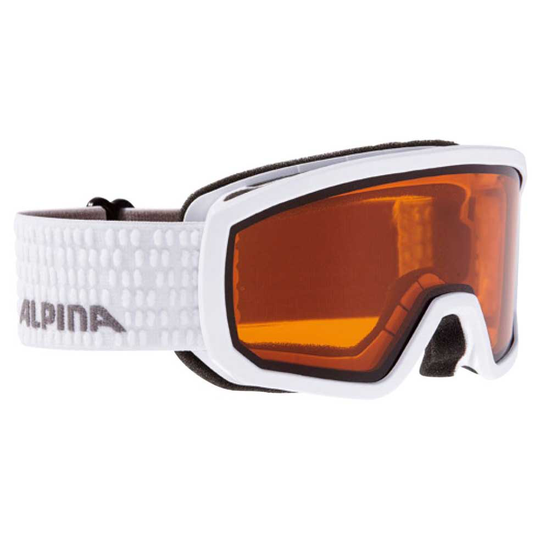Alpina Scarabeo Ski Goggles Junior Brown,White Doubleflex Hicon/CAT2