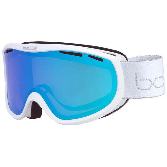 Bolle Sierra Ski Goggles White Vermillon Blue/CAT2