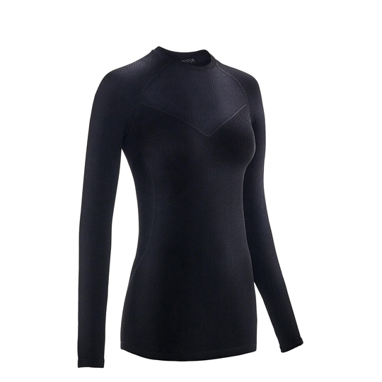 Women's Long-sleeved Sport Cycling Base Layer - Black