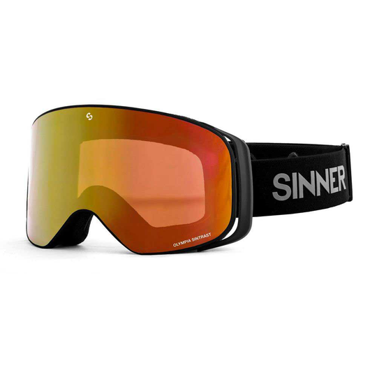 Sinner Olympia + Ski Goggles Golden Double Red Sintrast / CAT2