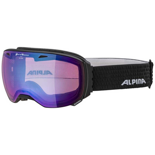 Alpina Big Horn Qvm Ski Goggles Black Blue/CAT2