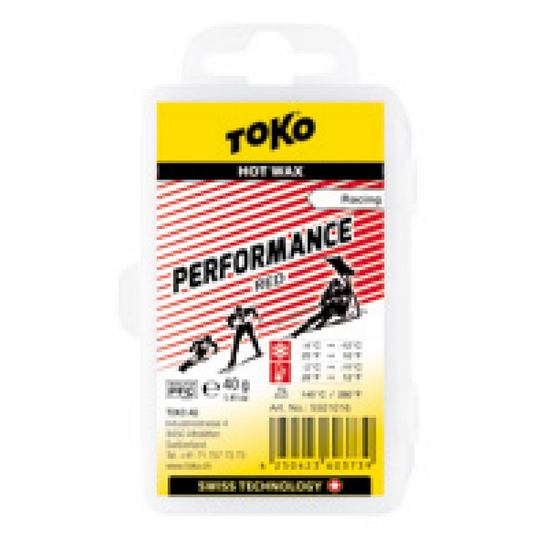 Toko Racing Performance 40g Hot Wax Red -2°C to -11°C