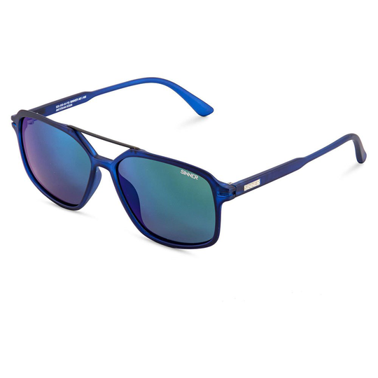 Sinner Zuma Sunglasses Blue Sintec Green Mirror/CAT3