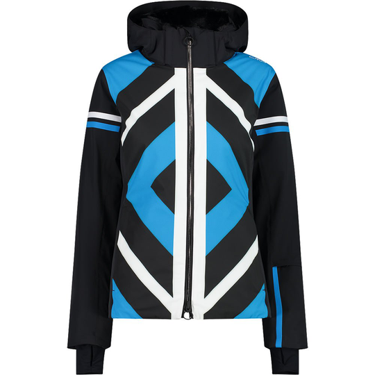 Cmp Zip Hood 32w0256 Jacket Blue,Black 2XL Woman