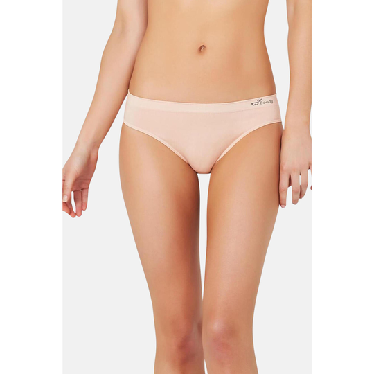 Boody Organic Bamboo 2-pack Classic Bikini Womens, Underwear Nude 0