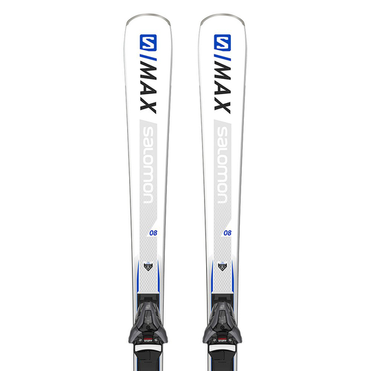 Salomon S/max 8+z12 Gw F80 Alpine Skis Woman White,Blue 165