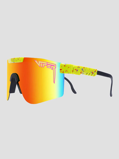 Pit Viper The Originals Double Wide Polarized 1993 Sunglasses polarized rainbow mirror