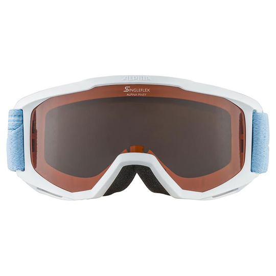 Alpina Piney Ski Goggles White Orange/CAT2
