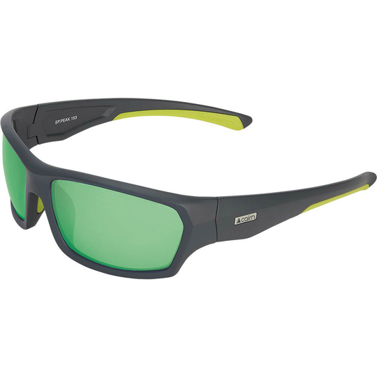 Cairn Peak Mirror Sunglasses Green,Black Mirror/CAT 3