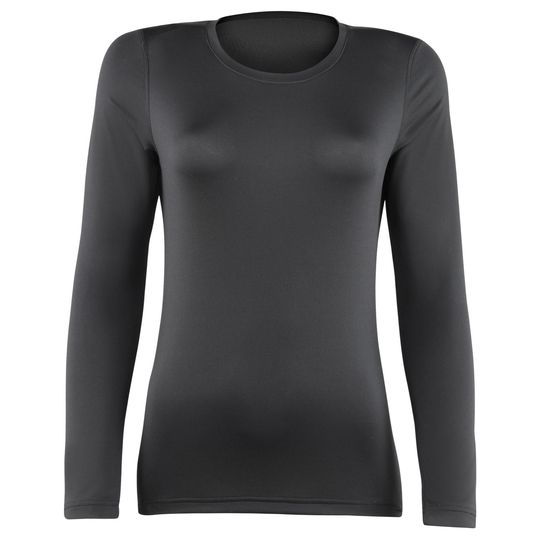 Womens/ladies Sports Baselayer Long Sleeve (black)