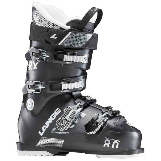 Lange Rx 80 L.v Alpine Ski Boots Black 22.5