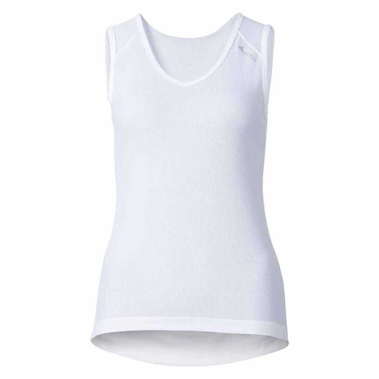 Odlo Cubic V Neck Sleeveless T-shirt White 2XS Woman