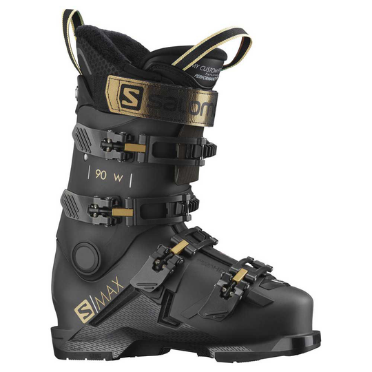 Salomon S/max 90 Gw Alpine Ski Boots Woman Black 22.0-22.5