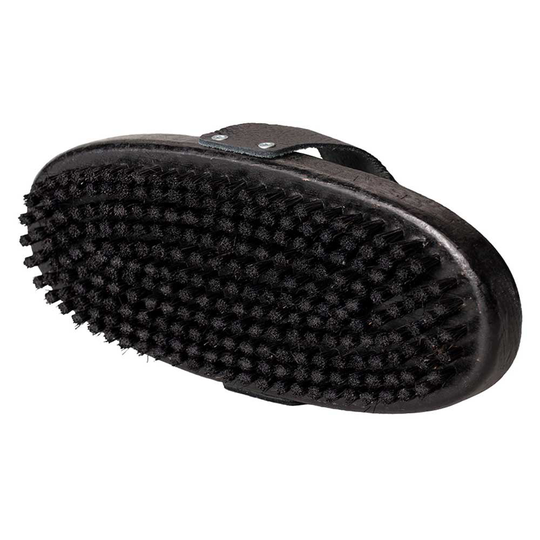 Snoli Waxing Horsehair Oval Brush Black