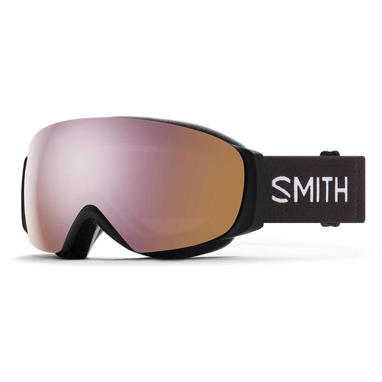 Smith I/o Mag S Ski Goggles Black ChromaPop Everyday Rose Gold Mirror/CAT2