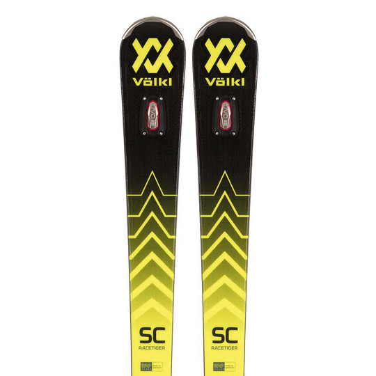 Volkl Racetiger Sc+vmotion 12 Gw Alpine Skis Yellow 155