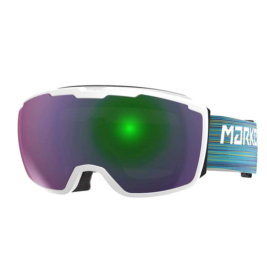 Marker Perspective Ski Goggles White Green Plasma Mirror/CAT2