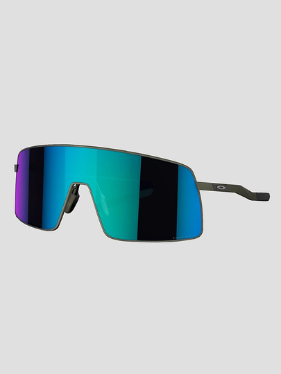 Oakley Sutro TI Satin Lead Sunglasses prizm sapphire