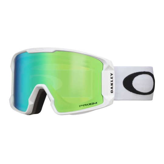Oakley Line Miner Prizm Ski Goggles White Prizm Jade Iridium/CAT2