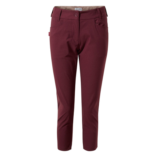 Womens/ladies Nosilife Clara Crop Trousers (wildberry)