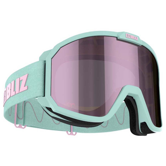 Bliz Rave Ski Goggle Green Brown With Pink Multicoating/CAT3