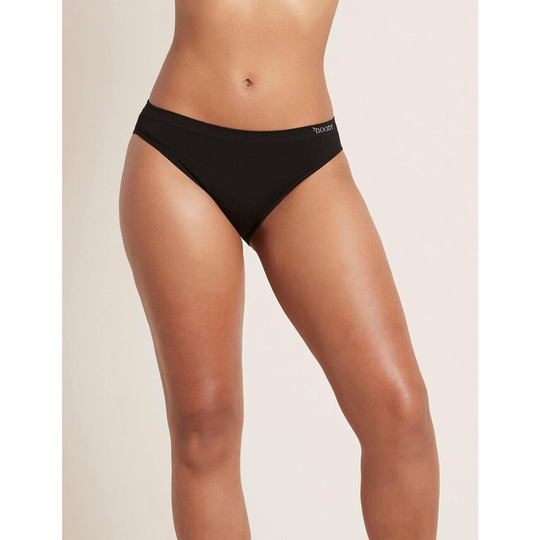 Boody Organic Bamboo Classic Bikini Womens, Underwear Black