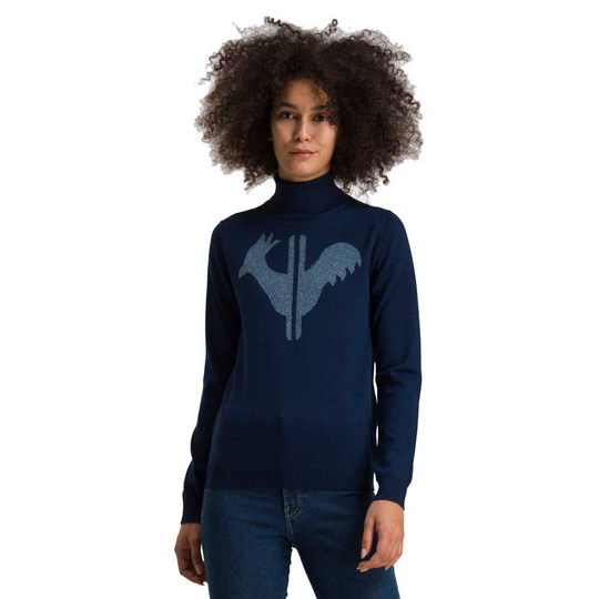 Rossignol Classic Roll Neck Sweater Blue 2XS Woman
