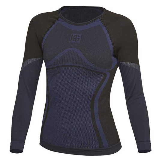 Sport Hg North Double Layer Long Sleeve T-shirt Blue L Woman