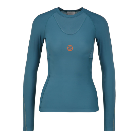 Skins Series-5 Womens Long Sleeve Top - Teal