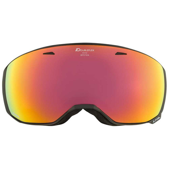 Alpina Estetica Q Lite Ski Goggles Black Mirror Rainbow/CAT2