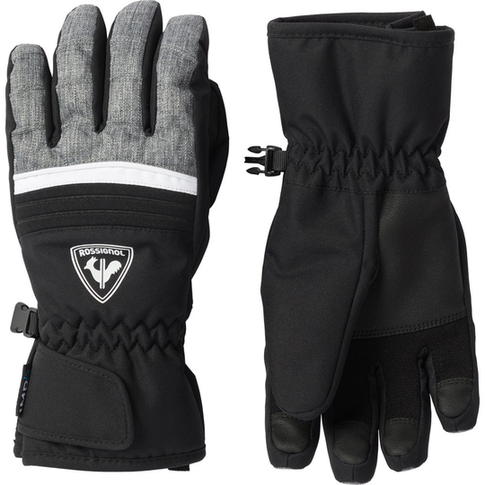 Rossignol Tech Impr Gloves Black 16 Years Boy