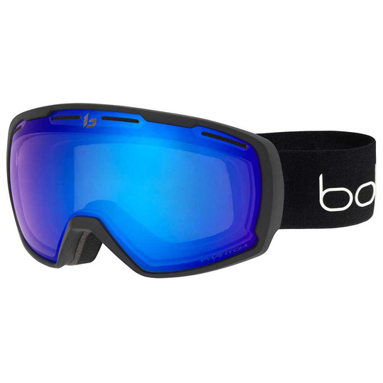 Bolle Laika Photochromic Polarized Ski Goggles Blue,Black Phantom+ Blue Semi-Polarized Photochromic/CAT1-3