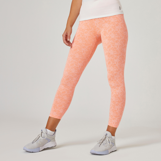 7/8 Leggings Fit+ - Coral/pattern